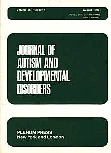 Journal of Autism and Developmental Disorders - Plenum Press, New York and London