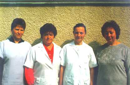 Blaskó Sándorné dajka,Milos Sándorné óv. vez. helyettes, Szabó Attiláné óvónő és Kiss Lajosné dajka