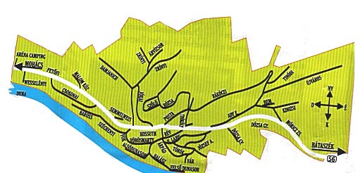 A falu térképe