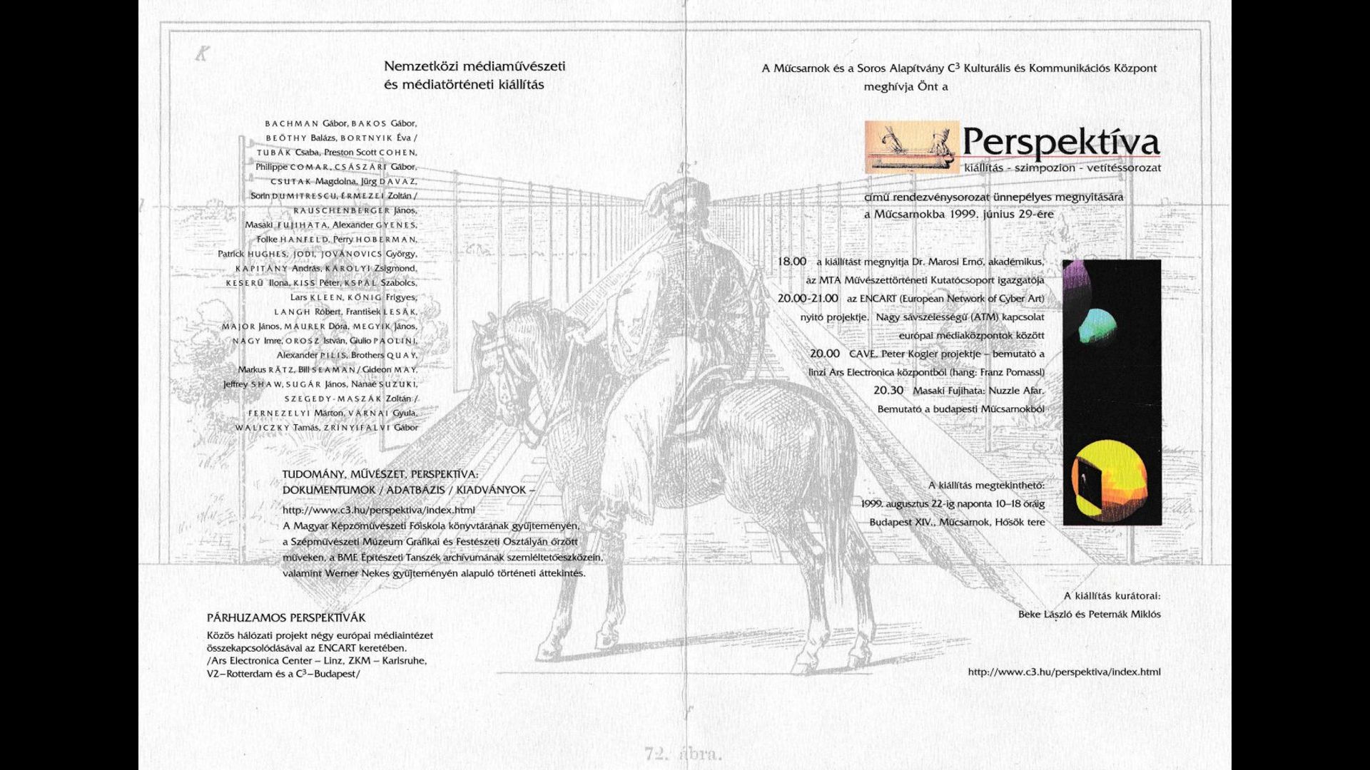 Perspektíva meghívó (Perspektíva 1999. © Fotó: C3 Alapítvány)