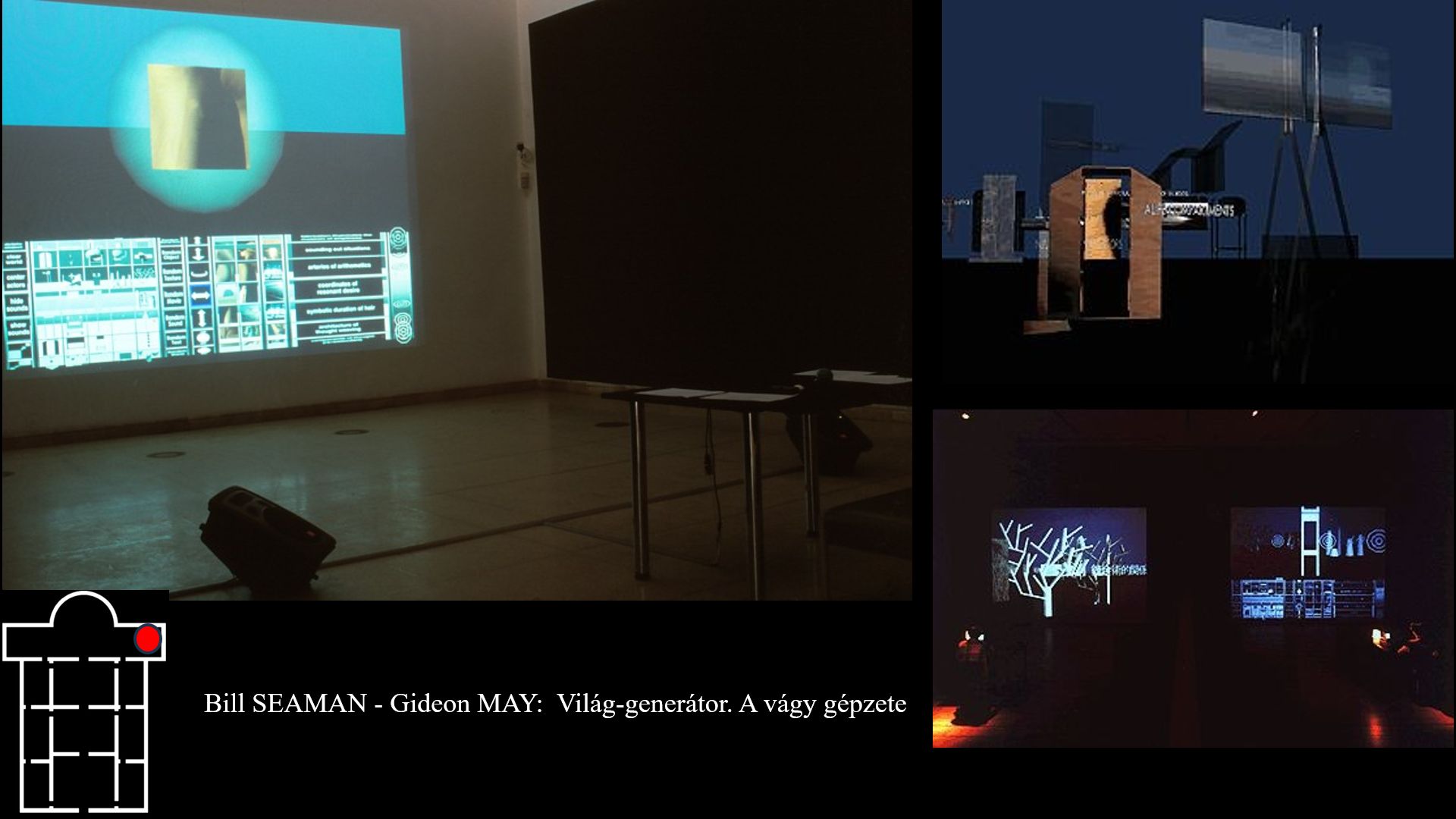Perspektíva kiállítás, Műcsarnok, XII. terem, Bill Seaman interaktív installációja (Perspektíva 1999. © Fotó: C3 Alapítvány)